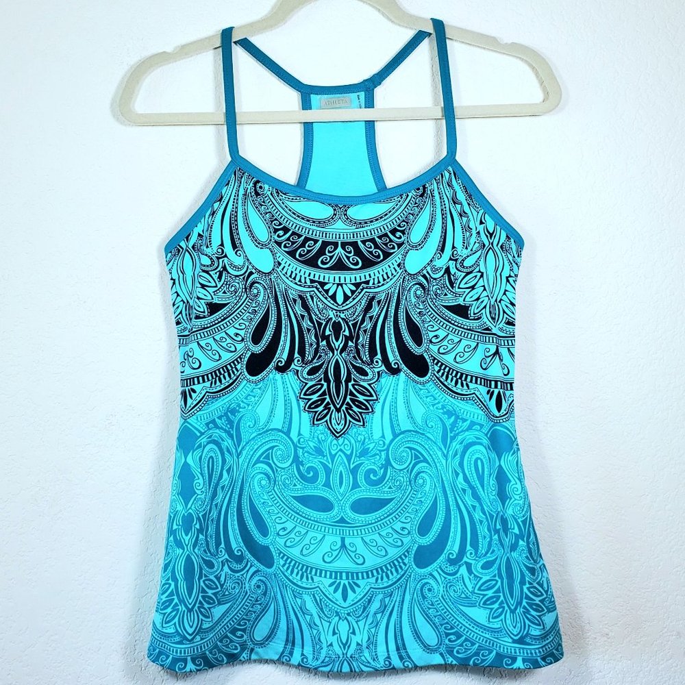 Athleta Womens S Small Tank Top Blue